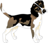 Black And White Beagle Clip Art